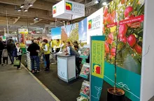 Gala Schniga® SchniCo red promowana na stoisku szkółki Gruber Genetti