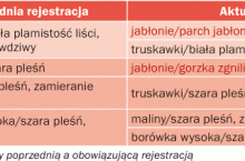 Zmiany w rejestracjach znanych fungicydów