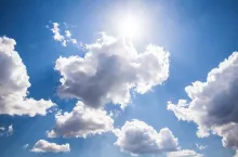 sunny sky background. Nature composition.