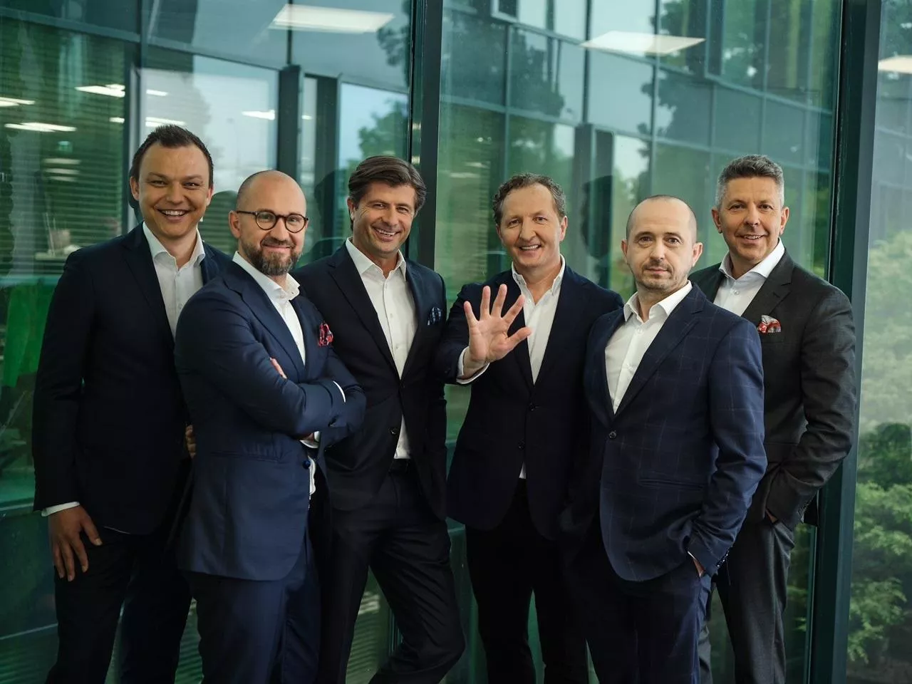 Zarząd FoodWell od lewej Tomasz Szafarczyk Artur Gajewski Michał Czerwiński Marian Owerko Karol