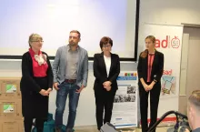 Spotkanie poprowadzili (od lewej): Katarzyna Wójcik („Warzywa i Owoce Miękkie”), Henryk Czerwiński („Sad Nowoczesny”),
prof. Dorota Konopacka (dyrektor Instytutu Ogrodnictwa – PIB) oraz prof. Monika Mieszczakowska-Frąc (Instytut Ogrodnictwa – PIB)