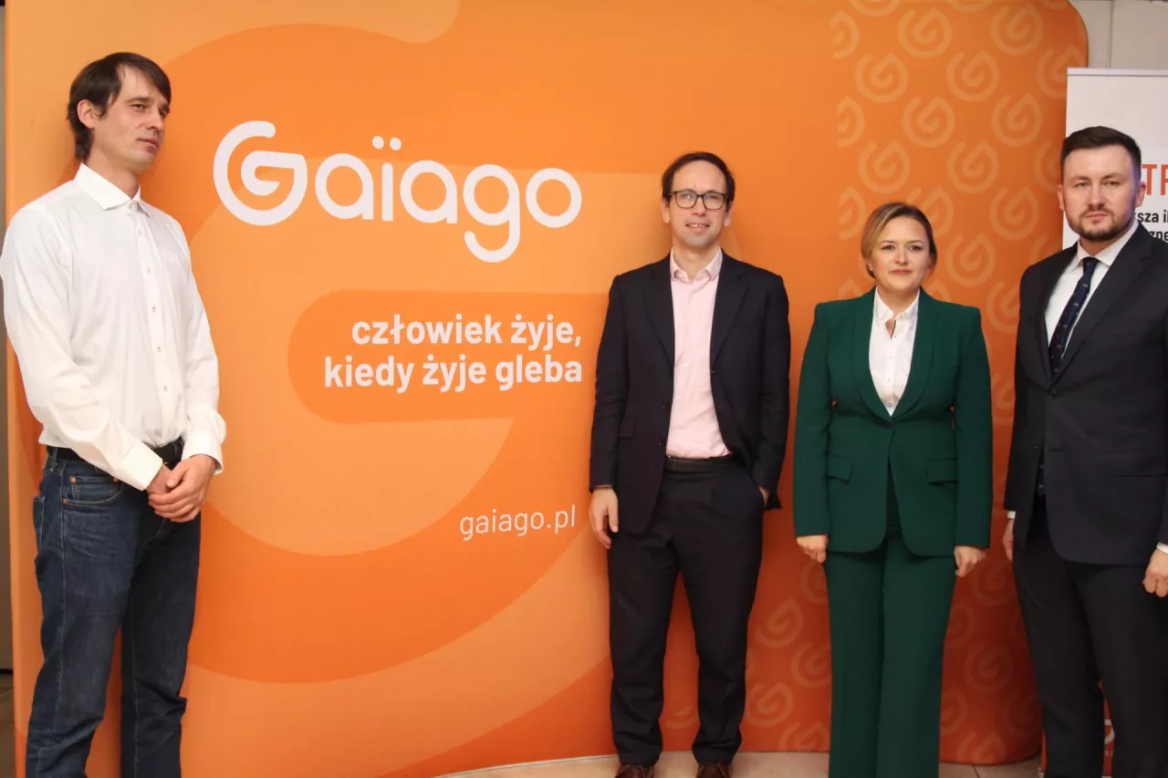 Jakub Gołuchowski, ISV Gaiago, Michel Funfschilling, CEO Gaiago International, Kamila Załęcka-Dusza, Country Manager Gaiago i Łukasz Peroń, ISV Gaiago.