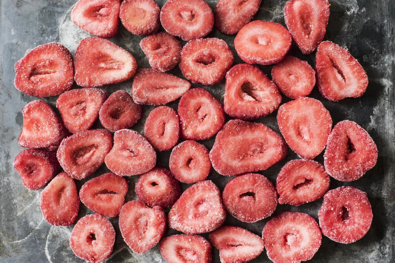 import mrożonych malin i truskawek 2021 2022