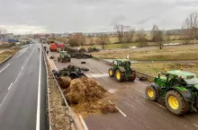 francuscy rolnicy protestują