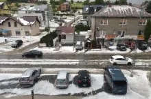 gradobicie w gminie Korzenna