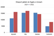 eksport jabłek do Egiptu