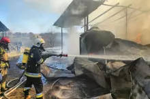 pożar w gospodarstwie