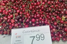 czereśnie z importu
