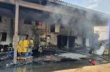 pożar w gospodarstwie