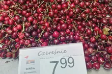 czereśnie z importu