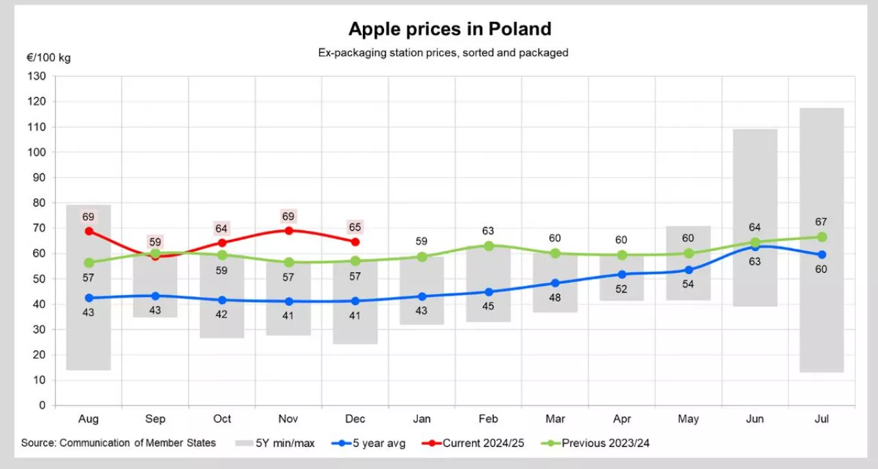ceny jabłek w Polsce