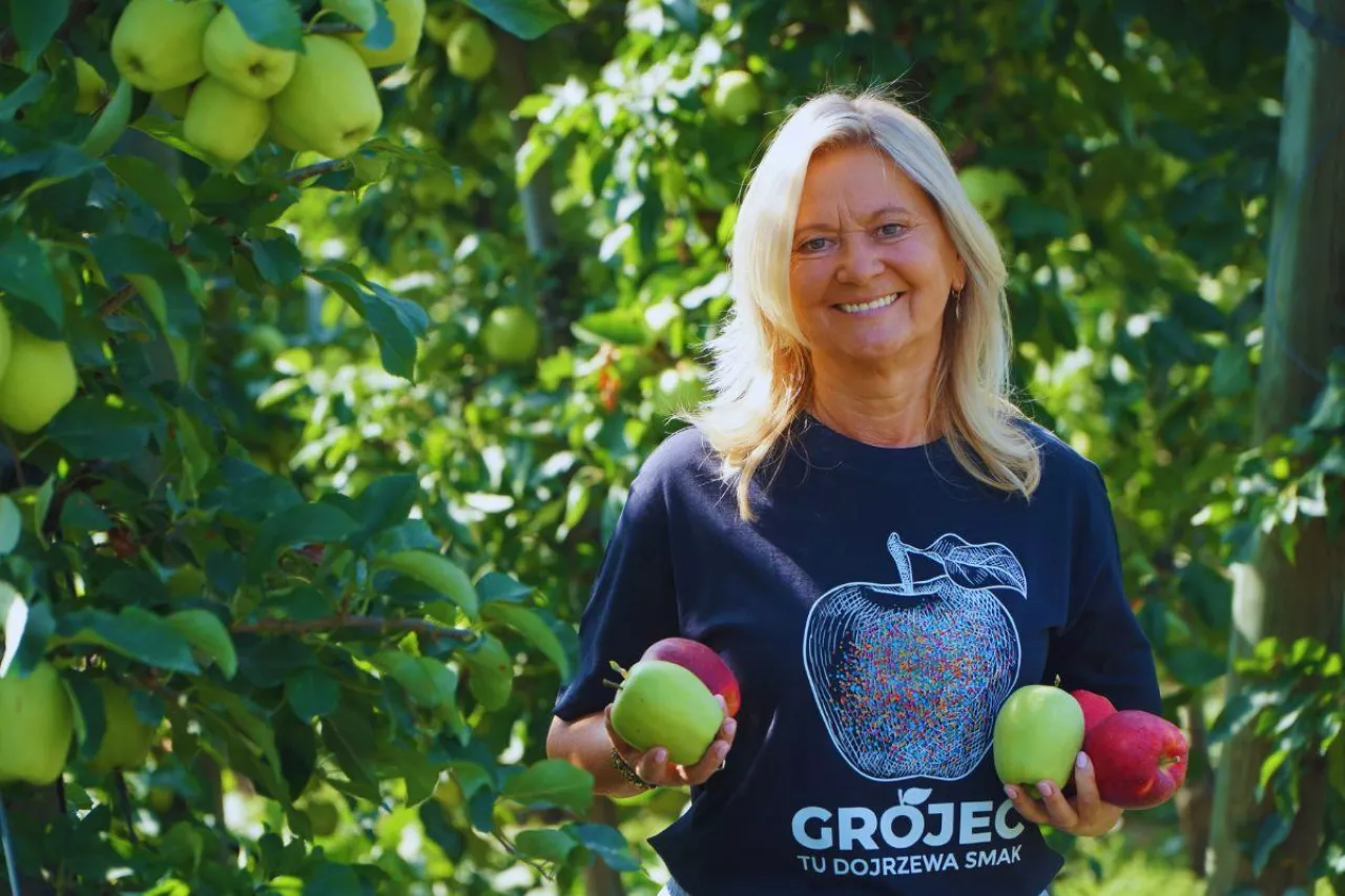 Dorota Niedbała, sołtys Bikówka, sadowniczka
