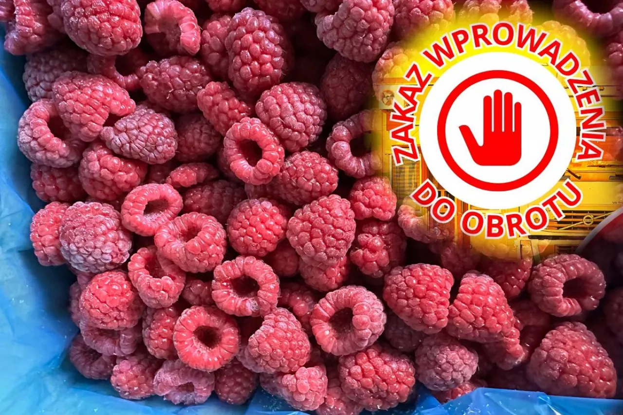 mrożone maliny