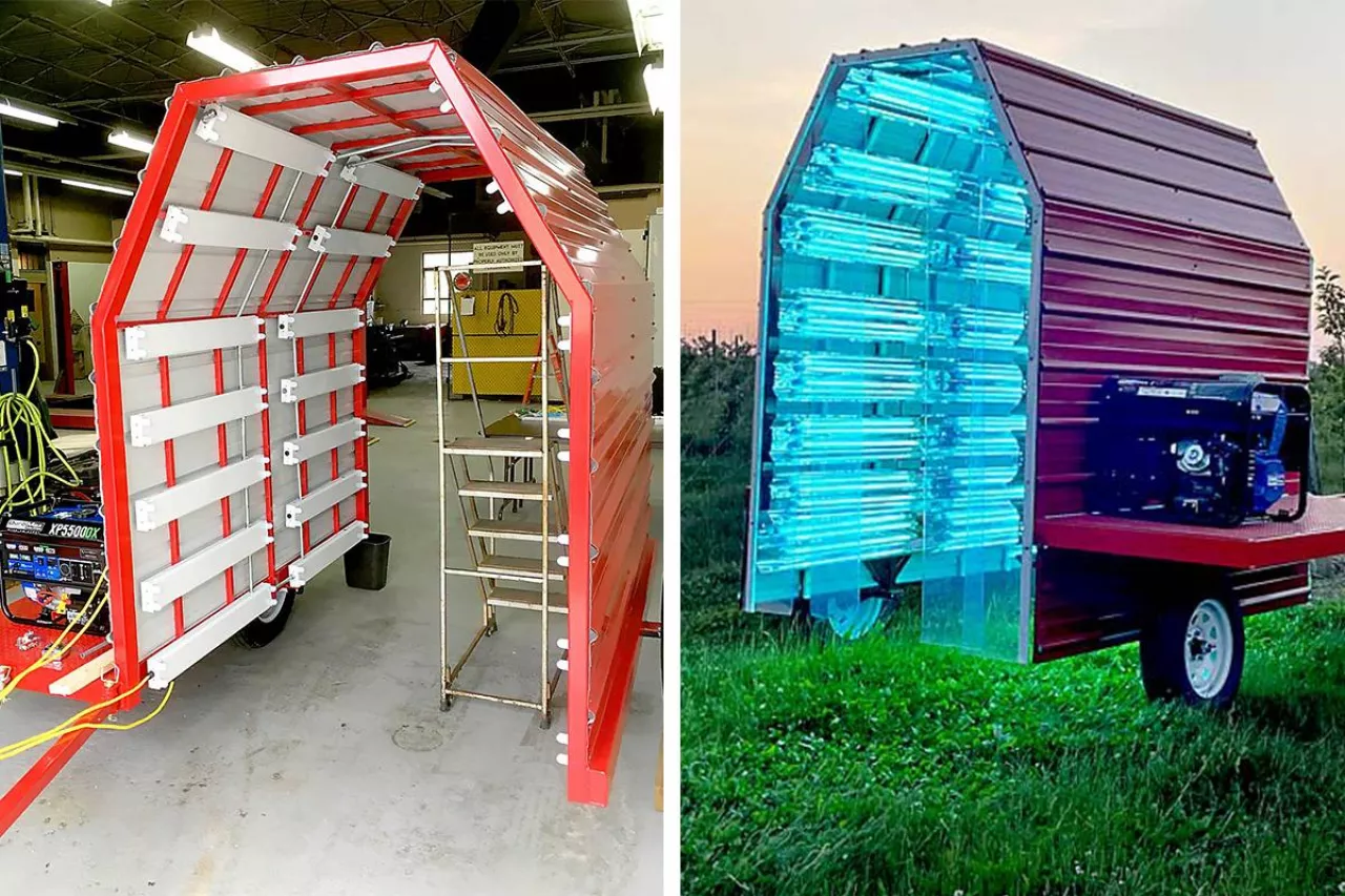 zwalczanie zarazy ogniowej światłem