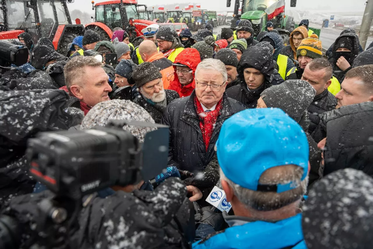 protest rolników, czesław siekierski