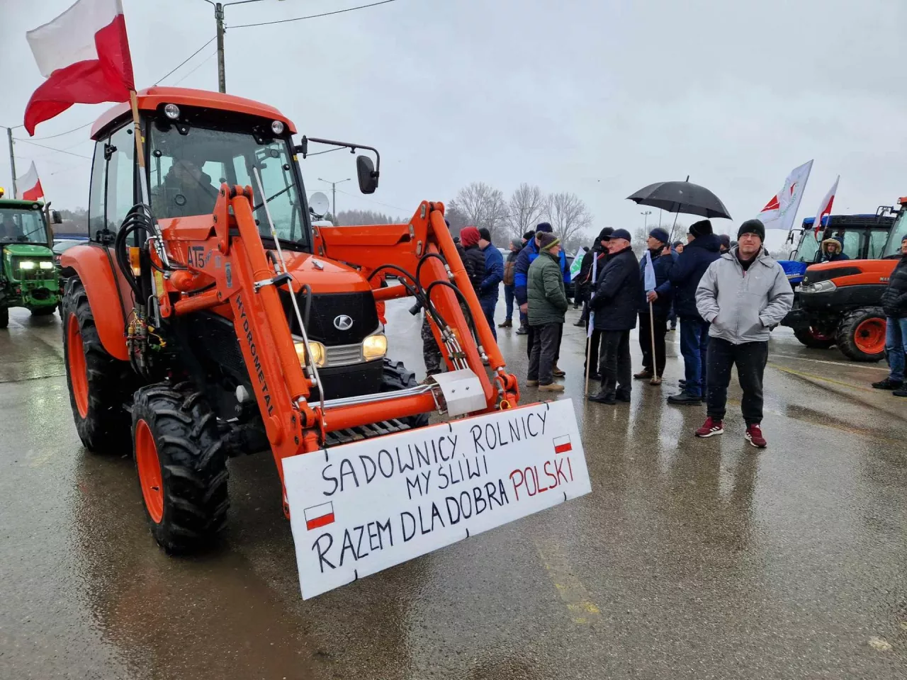 protest sadowników w grójcu