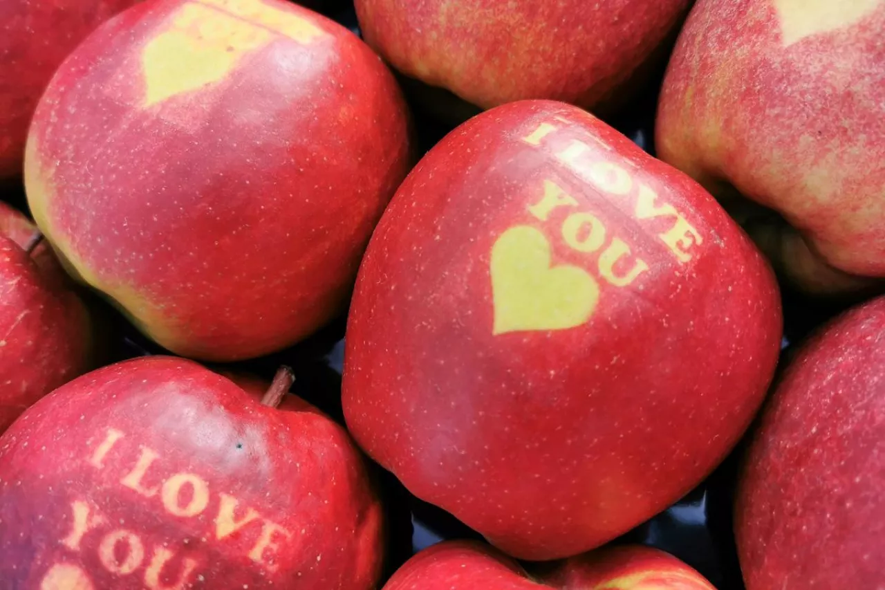 jabłka na walentynki