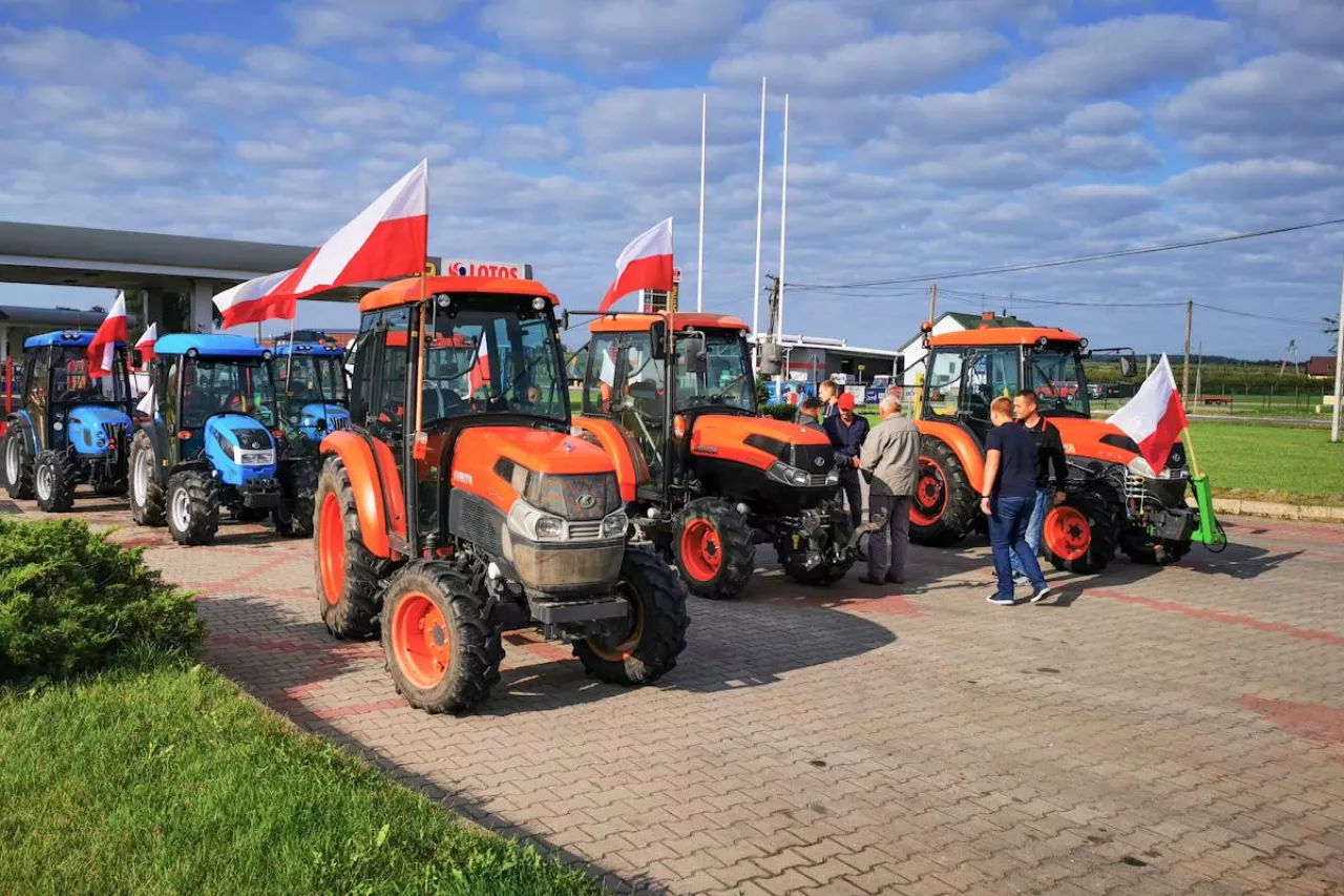 sadownicy na proteście