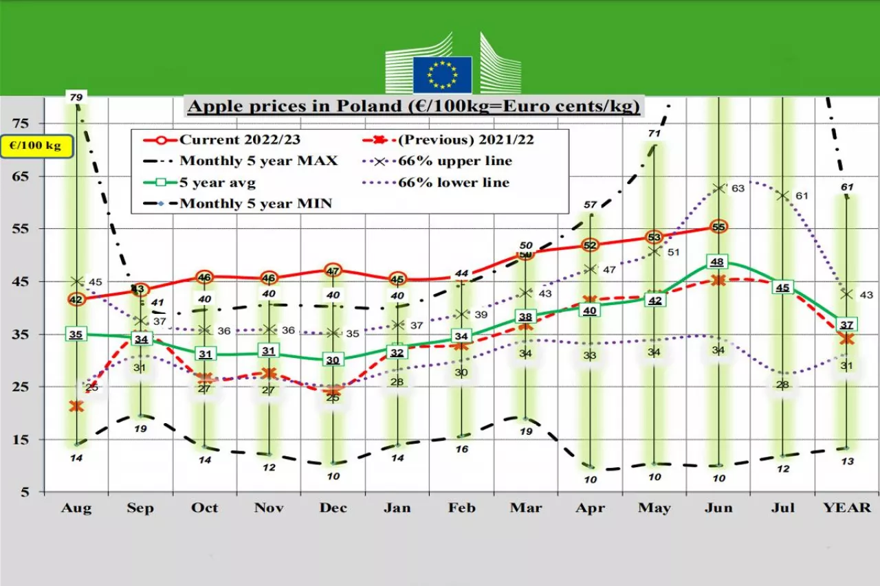 ceny jabłek w Polsce
