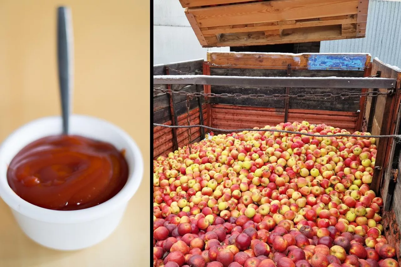 jabłka ketchup