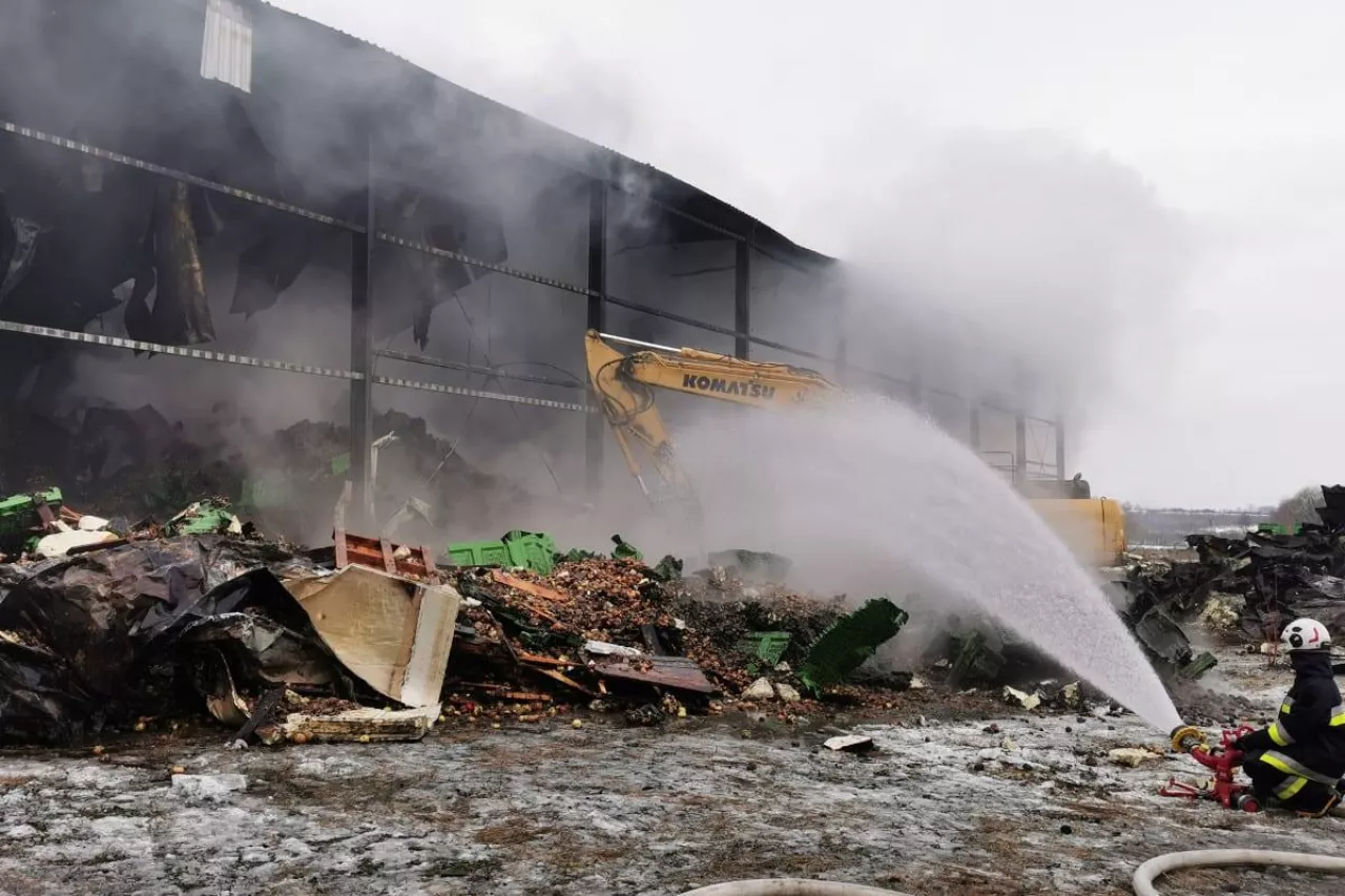 Pożar w Polskie sady