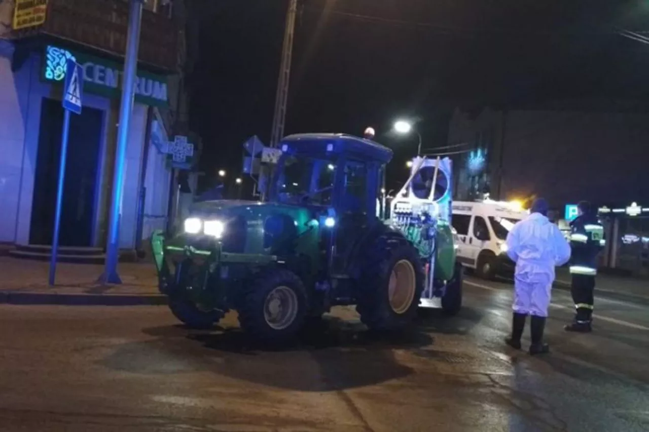 sadownicy odkażają grójec