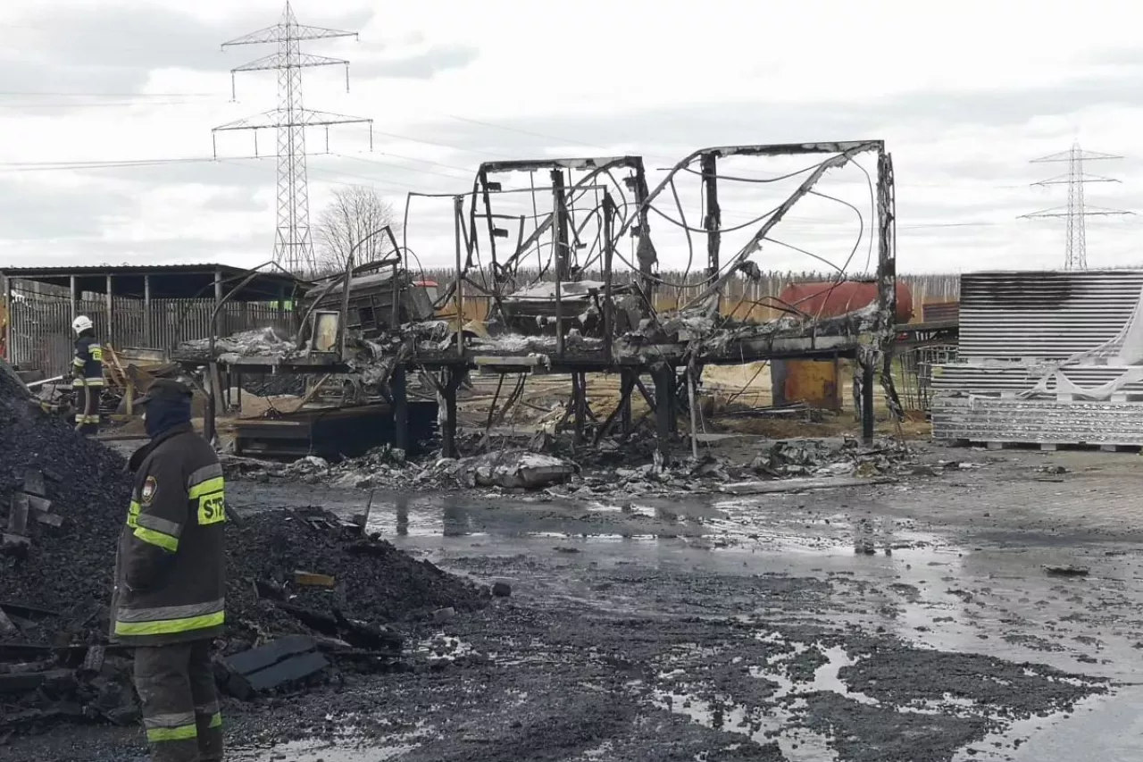 pożar w gospodarstwie