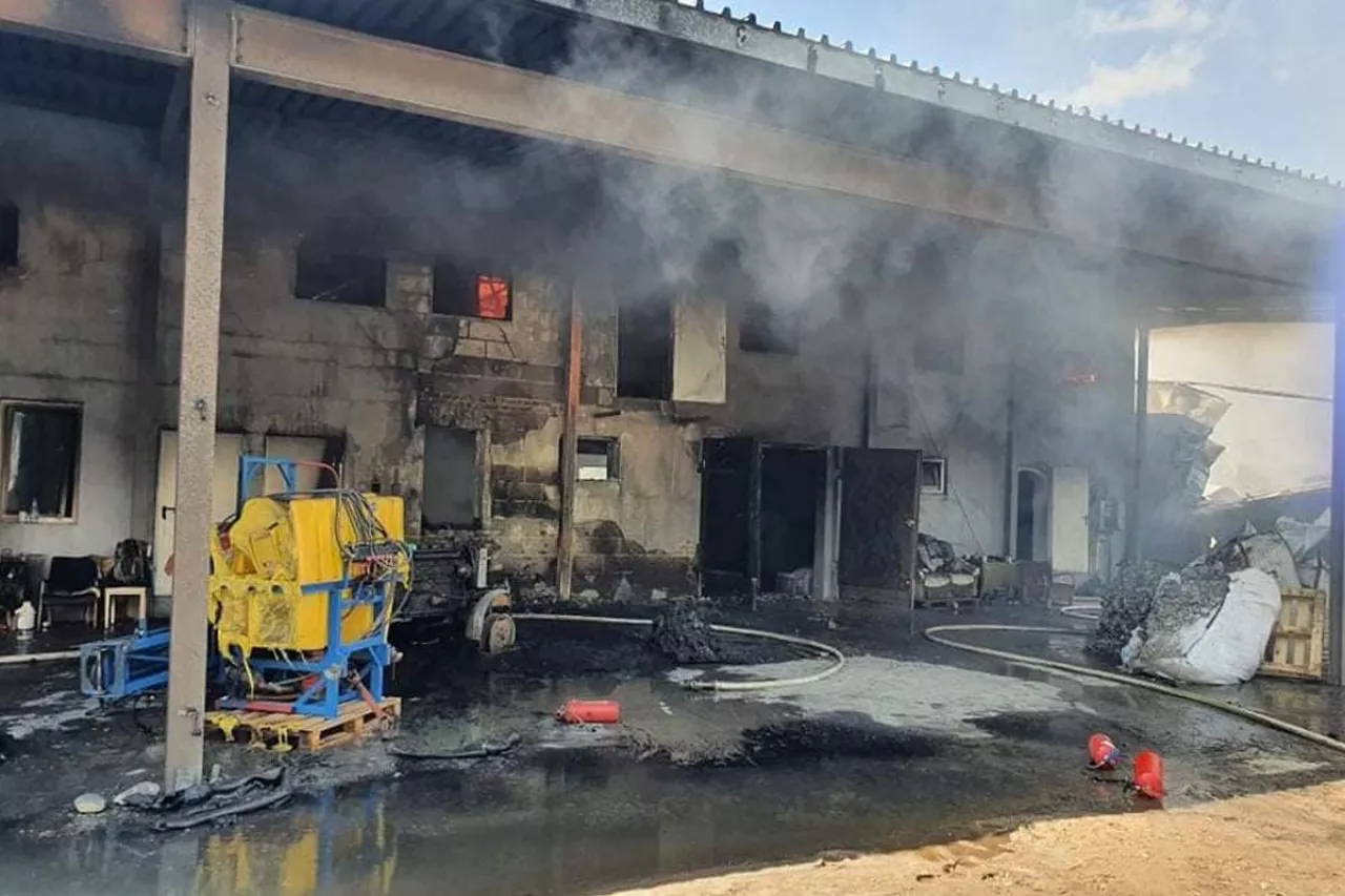 pożar w gospodarstwie