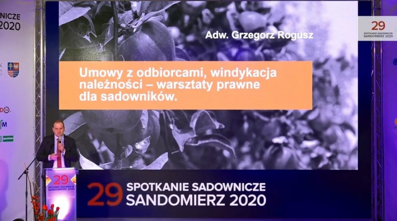 Umowy z odbiorcami, windykacja należności - warsztaty prawne dla sadowników