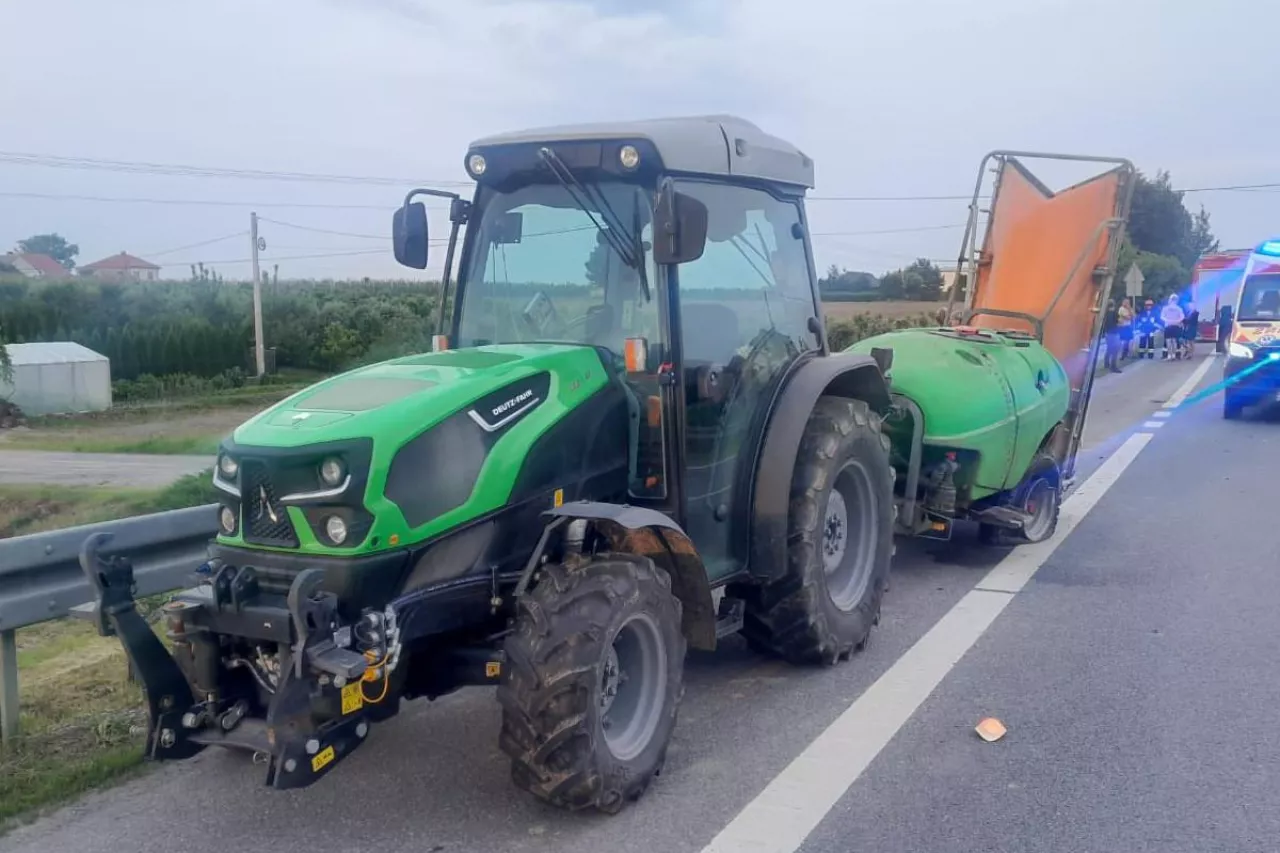 ciągnik wypadek