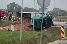 ciężarówka wypadek