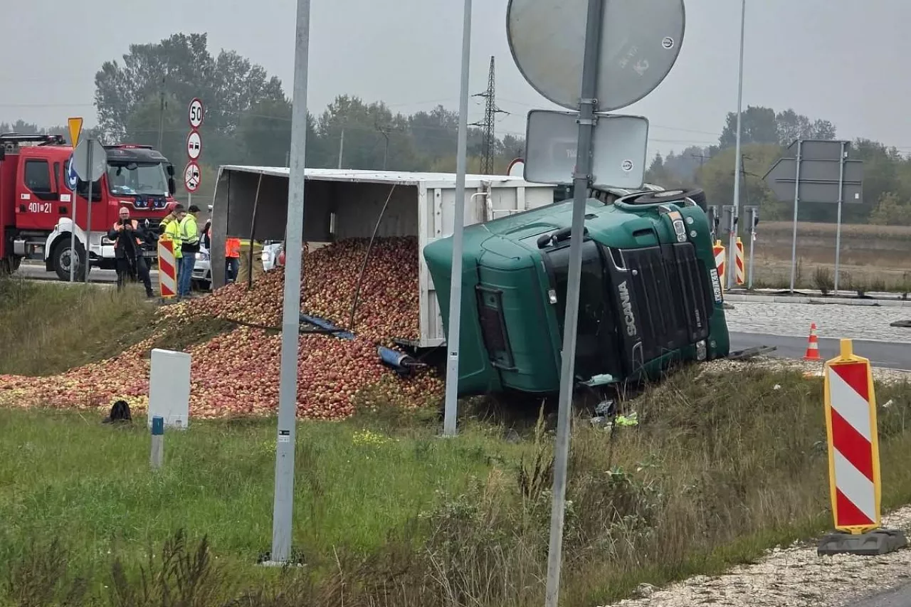 ciężarówka wypadek